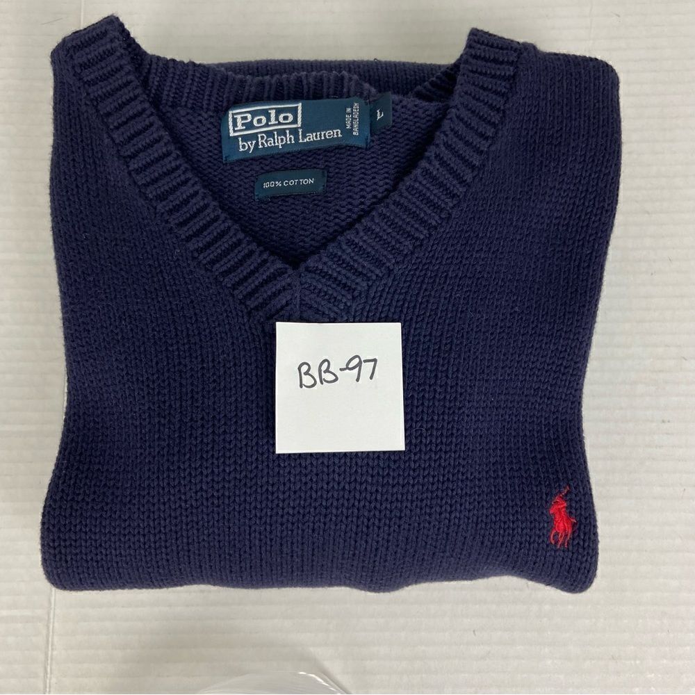 Polo Ralph Lauren Men L Long Sleeve Waffle Knit Thermal Shirt Pullover Sweater - Picture 12 of 12